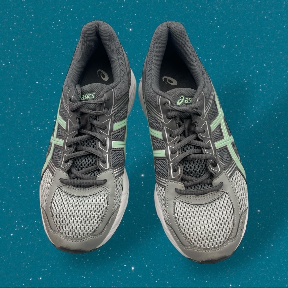ASICS Women's Gel-Contend 4 Athletic Shoes - Gray Silver Green Size 8.5 - Picture 3 of 16